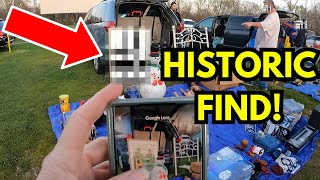 Woman Finds a Piece of History at the Flea Market