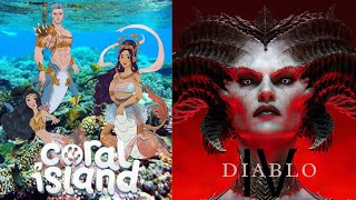 Diablo IV and Coral Island Livestream- Mermaids and Demons