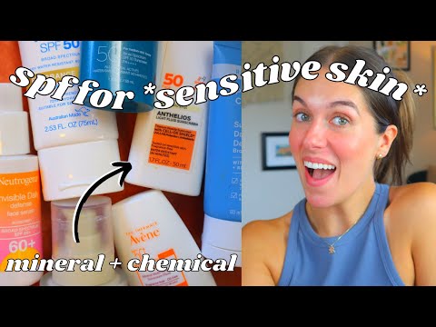 MY FAVORITE SPF FOR SENSITIVE SKIN // mineral and chemical options | Rudi Berry