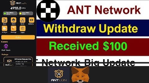 Ant Network New Update Withdrawal / Ant Coin Stake and Price Update / ANTF Withdrawal #antnetwork