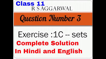 Class 11/Exercise 1C Question number 3/class 11/English &Hindi/Anjali Maths