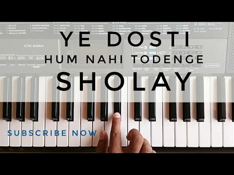 Ye Dosti Hum Nahi Todenge Piano Cover  Sholay  Amitabh Bachchan  Dharmendra 