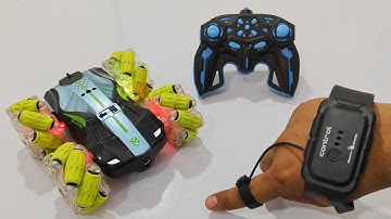 RC Stunt Racing Car unboxing and test review|Gesture sensing remote control car unboxing and testing