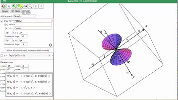 Graficar superficies parametrizadas con el trazador 3D Calc