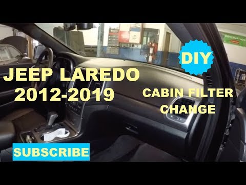 How to change cabin filter on 2013-2019 jeep grand cherokee laredo