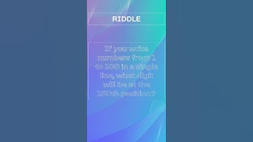 99% Fail this Mind-Bending Riddle!Can you Solve it?