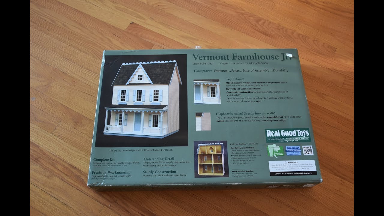Vermont Farmhouse Jr. Dollhouse Kit, Hobby Lobby