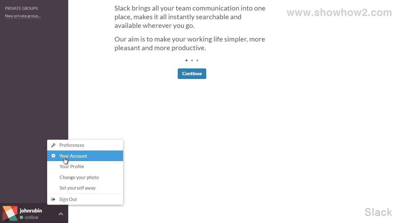 Slack - How To Change Your Password - YouTube