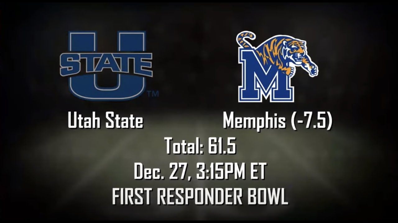 Memphis vs. Utah State live stream, watch online, TV, prediction, pick,  First Responder Bowl odds, spread 