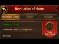 Revelation of horus quest guide  evony the kings return