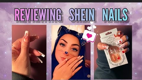 Lovely Heart SHEIN Nails (Full Video Review) Press On Nails