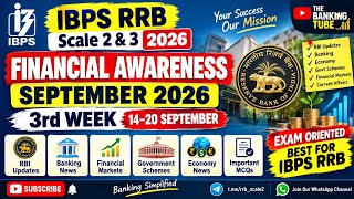 September 2026 3rd Week Financial Awareness | September 14–20 | IBPS RRB Scale 2 & 3 2026