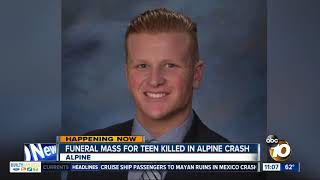 Funeral mass for teen killed in Alpine crash