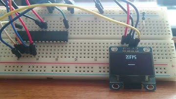 AVR - SSD1306 OLED display fps check (ATmega328 @ 8MHz)