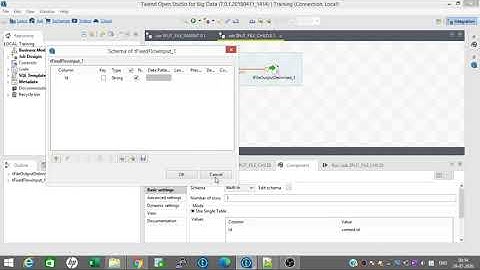 Split a file into multiple files using tRunjob