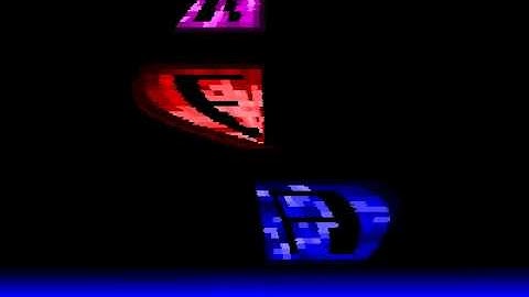 Megadist scroller - Lightning Demo by The Pendragons