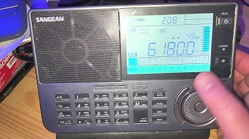 Sangean ATS-909X2 Tuning 49 meter band Shortwave and 6000 - 7000 kHz frequency range