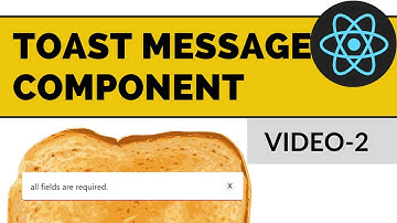 Reusable toast message component in React js