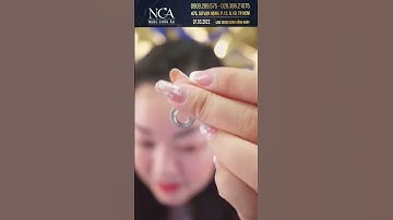 Mặt dây chuyền kim cương thiên nhiên đơn giản - Ngọc Châu Âu