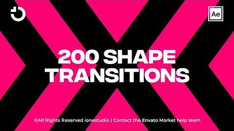 200+ Shape Transitions | videohive