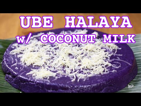 Ube Halaya With Coconut Milk Recipe Youtube