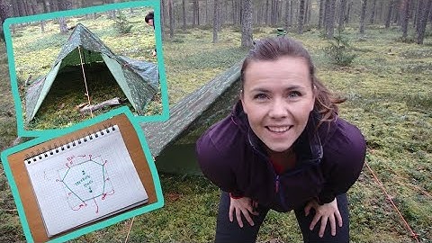 TARP SHELTER IN RAIN // 3 setups with added schemes