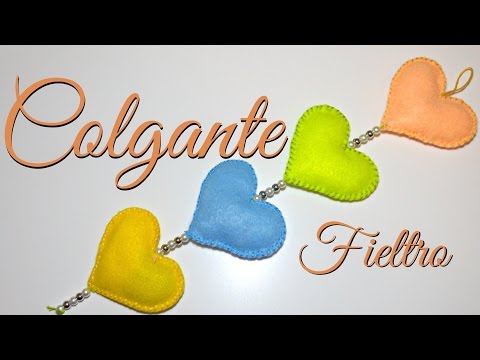 Video: Corazones-colgantes De Fieltro