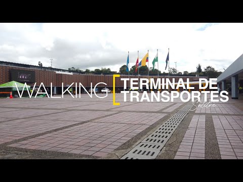 [4K] Walking Terminal de Transportes - Salitre. Bogotá, Colombia  2021. Loop.