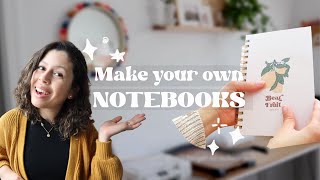 HOW TO MAKE NOTEBOOKS WITH THE CINCH MACHINE; JOURNALS THAT I SELL IN MY ETSY SHOP