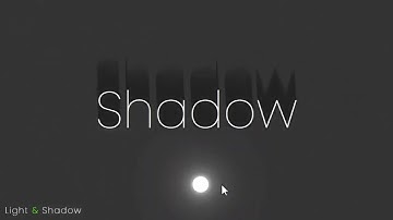 Light & Shadow Text Shadow Animation #javascript #programming #javascript #css #html #coder