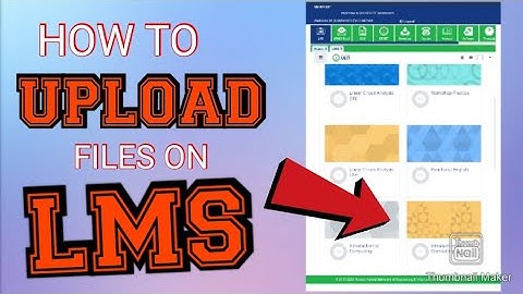 How to upload files on LMS |upload files on LMS