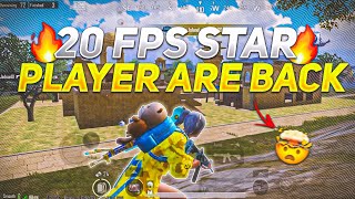 20 Fps Star Player Are Back🚀 Monster Player  • Bgmi MONTAGE • Low End Device Boom Baam💥