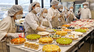 Amazing Tart Cake Bread Factory!! Strawberry, Orange, Grape and Blueberry Tart Cake