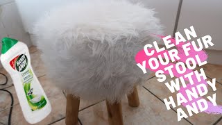 How To Wash And Revive Your Fur Stool In 6 Easy Steps Using Handy Andy | SA YouTuber