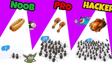 Noob vs Pro vs Hacker In Mosquito Run 3D | Oggy Jack and Bob | Mactol Gaming