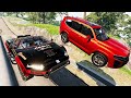 Cars VS Downhill Ramps #6  BeamNG Drive