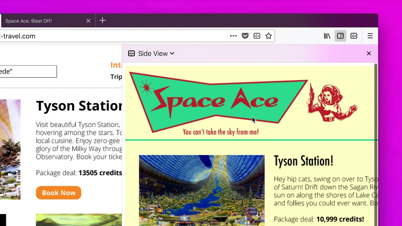 firefox browser fast & private Side view: a brand new extension by Firefox