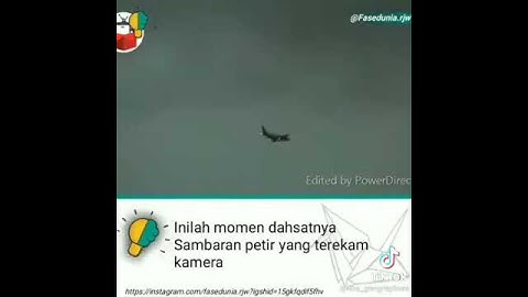 Momen epic dahsyatnya Sambaran petir