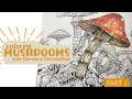 Derwent chromaflow colored pencil tutorial  mushrooms part 1