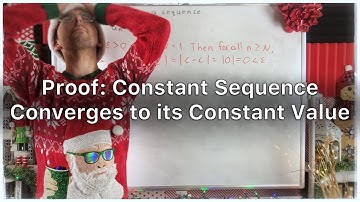 Proof: Constant Sequence Converges to its Constant Value | Real Analysis