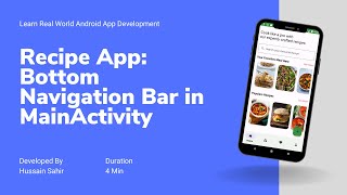Building a Recipe App in Android Studio: Adding Bottom Navigation Bar to MainActivity