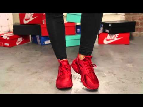 all red huaraches outfit