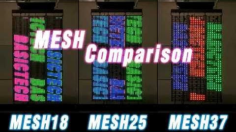 [베이직테크] BASICTECH MESH 18, 25, 37 Comparison Video