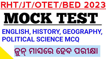 OSSC RHT MAIN TGT ARTS MOCK TEST 2023