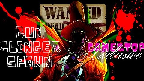 UNBOXING GameStop Exclusive (McFarlane Toys) GUNSLINGER SPAWN out of box review