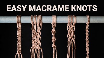5 Basic Macrame Knots for Beginners (Used in Almost Any Project)