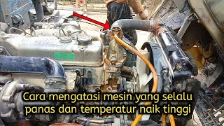 Cara mengatasi mesin yang selalu panas dan temperatur naik tinggi