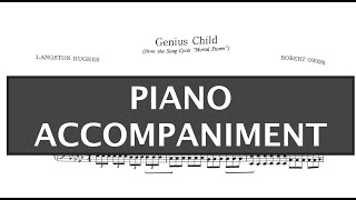 Genius Child (Robert Owens) - Piano Accompaniment/Original Key