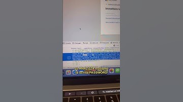 PASSWORD DIMENTICATA? ECCO COME RISOLVERE