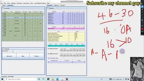 8.Converting Hexadecimal to ASCII using 8085 Simulator(Step by Step Explanation).